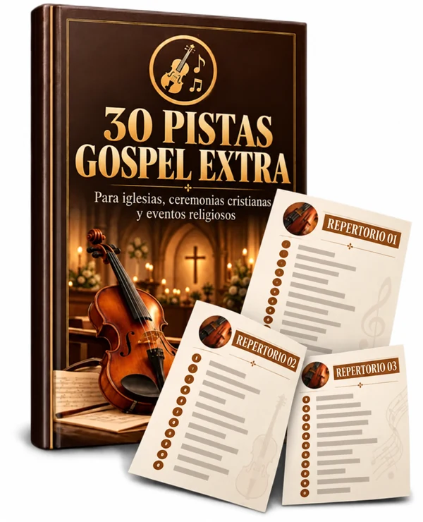 Libro con 30 pistas extra de música gospel